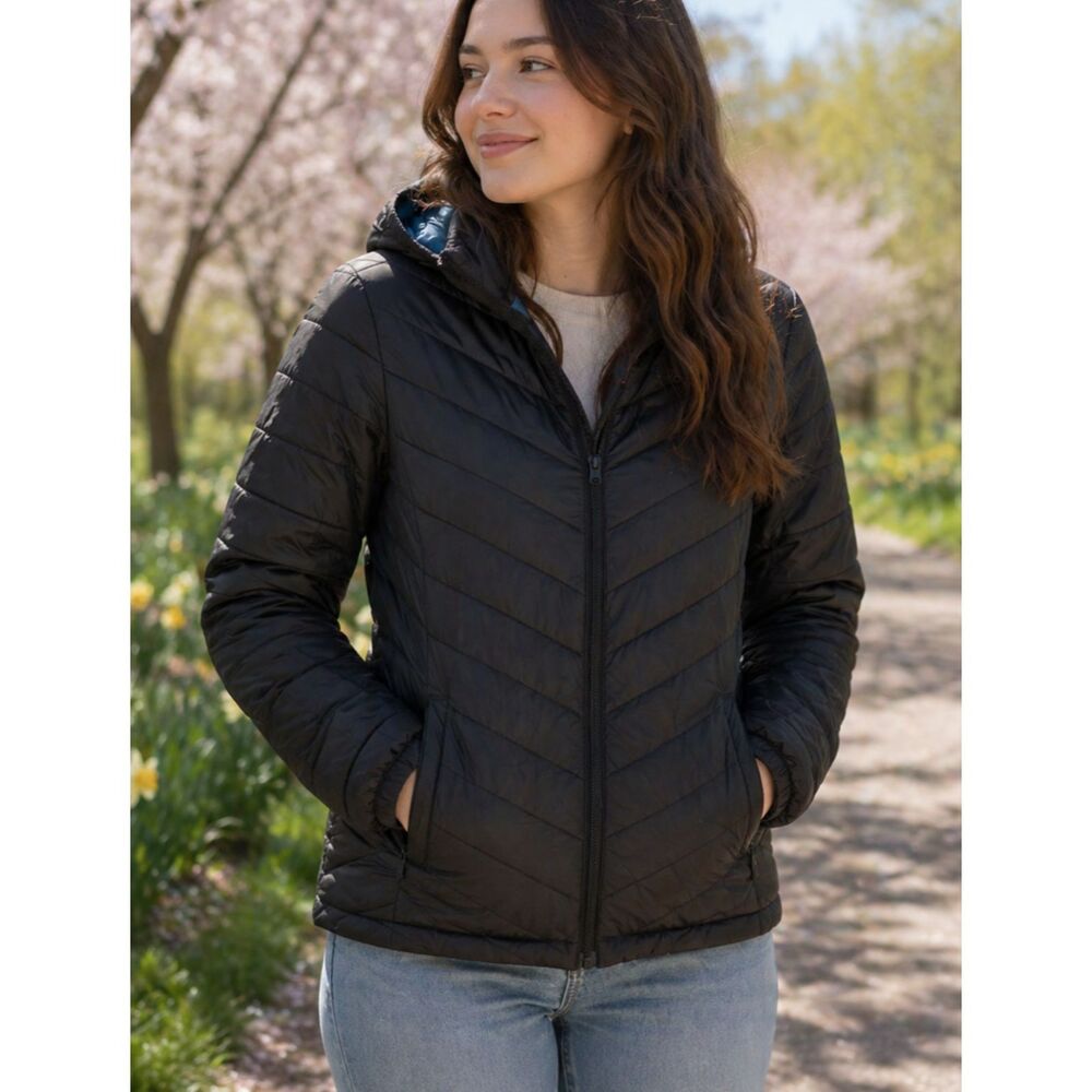 MOUNTAIN WAREHOUSE Seasons Insulated Black Jacket Sz 4 Small Women's Coat
